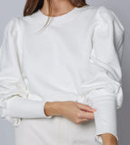 Cleobella Indi Sweatshirt, Ivory-Cleobella