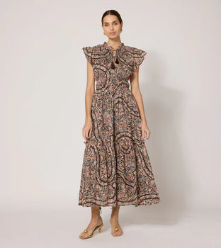 Cleobella Indira Ankle Dress, Divinia Print-Cleobella