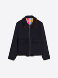 Vilagallo Bomber Jacket, Black-Vilagallo