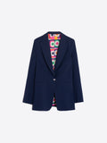 Sophia Knit Jacket, Navy-Vilagallo