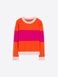 Vilagallo Color Block Sweater, Orange & Pink-Vilagallo