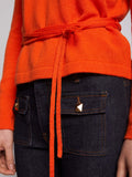 Vilagallo Wool Felt Sweater, Orange-Vilagallo