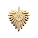 JW LOVE Palm Frond Heart, Gold-Jane Win