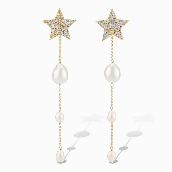 Nora's Starry Nite Statement Earring, CZ-Laura Foote