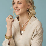 Pearl Charm Necklace, Mother of Pearl-Laura Foote