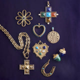 JW Gardez Bien Long Necklace, Gold-Jane Win