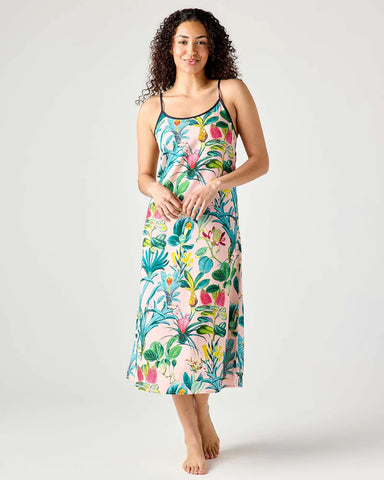 Sleep Slip Dress, Lisse Pink-Katie Kime