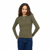 KR Long Sleeve Rib Tee, Army Green