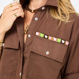 Tia Love Brigade Shirt, Caramel Earth-Kerri Rosenthal