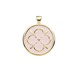 Jane Win LOVE Original Pendant Coin Necklace in Pale Dogwood Enamel-Jane Win