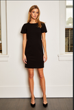 DREW Lux Dress, Black-DREW