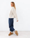 KR Marley Cashmere Sweater, Misty Gray-Kerri Rosenthal