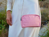 Puffer Clutch, Fair Pink-Hi Love