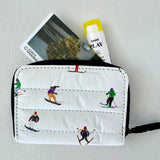 Puffer Wallet, Dancing Skiers-Hi Love