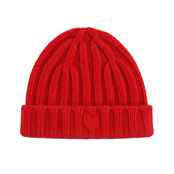 KR Cashmere Beanie, Red-Kerri Rosenthal