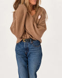 KR Saturday Cashmere Sweater, Teddy Brown-Kerri Rosenthal