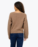 KR Saturday Cashmere Sweater, Teddy Brown-Kerri Rosenthal