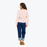 Saturday Cashmere Sweater, Hardly Pink-Kerri Rosenthal