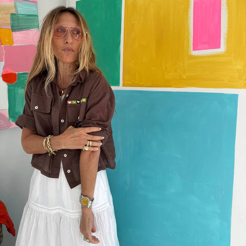 Tia Love Brigade Shirt, Caramel Earth-Kerri Rosenthal