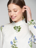Vilagallo Andy Blouse, White Floral-Vilagallo