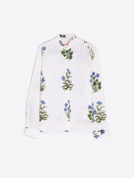 Vilagallo Andy Blouse, White Floral-Vilagallo