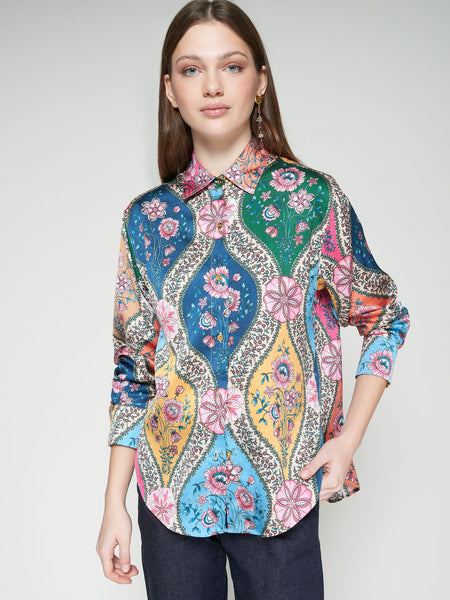 Vilagallo Donia Shirt, Floral Multi-Vilagallo