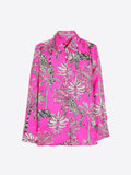 Vilagallo Irina Silk Blouse, Jungle Pink-Vilagallo