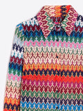 Vilagallo Mafalda Knit Jacquard Shirt, Multi-Vilagallo