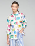 Vilagallo Mafalda Silk Blouse, Sardines-Vilagallo