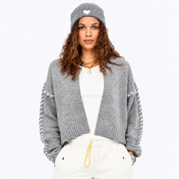 Sienna Cardigan, Smoke-Kerri Rosenthal