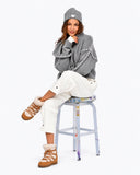 Sienna Cardigan, Smoke-Kerri Rosenthal