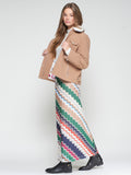 Vilagallo Sirena Skirt, Sirena Espiga Verde Rosa Jacquard-Vilagallo