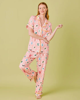 Story Pant Pajama Set, Pink
