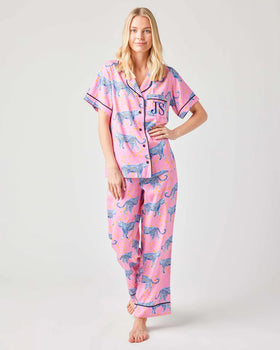 Katie Kime Pant Pajamas, Cosmic Cheetah-Katie Kime