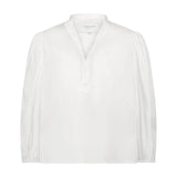 Balloon sleeve Shirt, White-The Shirt - Rochelle Behrens