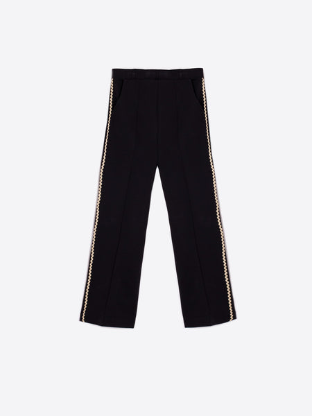 Vilagallo Elisa Pant, Black Ric Rac-Vilagallo