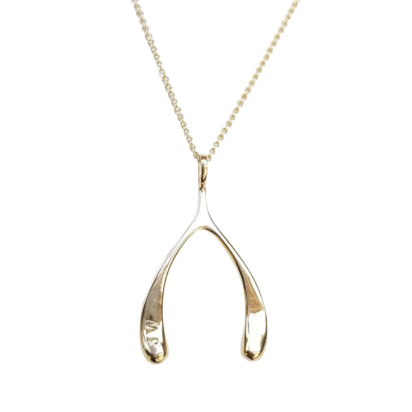 Jane Win Lucky Wishbone Necklace-Jane Win