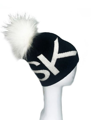 LR SKI Hat, Black-Linda Richards