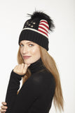 Linda Richards Flag Hat-BLACK-Linda Richards