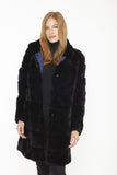 Long Rex Jacket, Black-Linda Richards