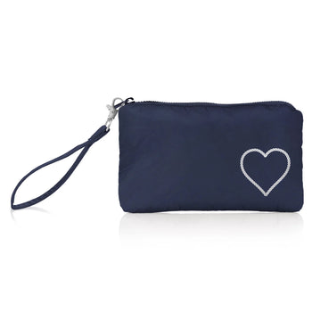 HL Wristlet, Navy Rope Heart-Hi Love
