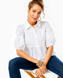 Crissa Short Sleeve Top - Resort White-Lilly Pulitzer