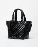 MZ WAllace Medium Metro Tote Deluxe-Black Lacquer-MZ Wallace