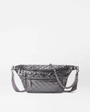 MZW Crosby Sling Bag Lacquer, Anthracite Metallic-MZ Wallace