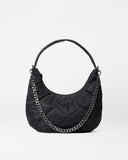 MZW Large Quilted Bowery Shoulder Bag-Black-MZ Wallace