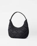 MZW Large Quilted Bowery Shoulder Bag-Black-MZ Wallace