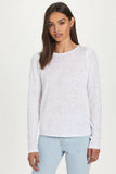 Puff Sleeve Top, White-Goldie