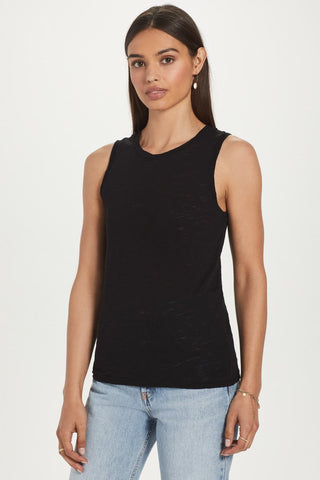 Goldie Signature Slub Crew Tank, Black-Goldie