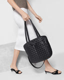 MZW Metro Quatro Tote, Black-MZ Wallace