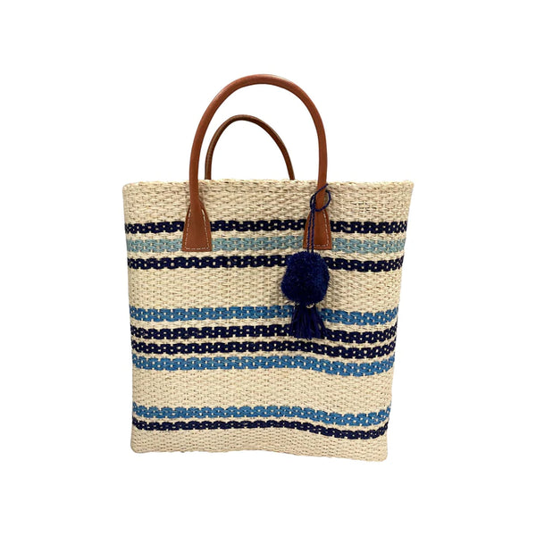 Tuscan Tote- Blue-Hat Attack